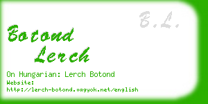 botond lerch business card